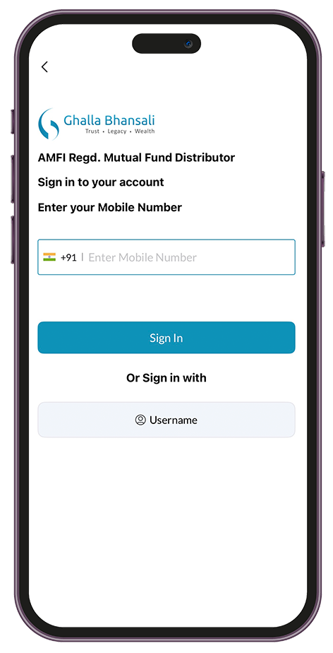 Mobile app screen displaying Complete KYC